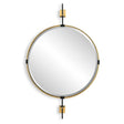 Guardrail Round Mirror - Gold by Uttermost - View 1