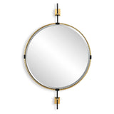 Guardrail Round Mirror - Gold by Uttermost - View 1