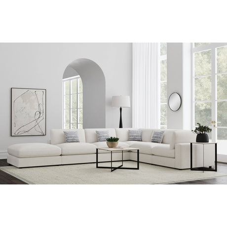 Rhette Beige 6-piece Upholstered Sectional with Reversible Cushions - sold by Home Elegance USA