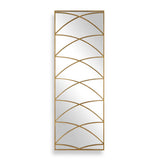 Crossed Up Full Length Mirror - Gold by Uttermost - View 1