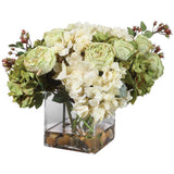 Cecily Hydrangea Bouquet - Green / White by Uttermost - View 3