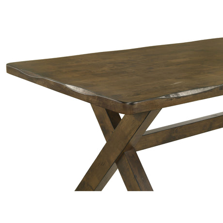 Gawain Rustic Knotty Nutmeg 5-piece Dining Set - sold by Home Elegance USA