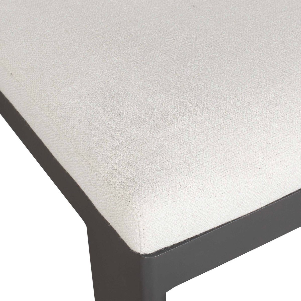 Bolster Back Outdoor Bar Stool - White / Black by Uttermost - View 5