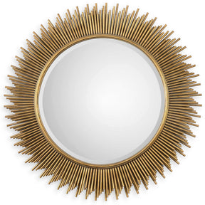 Marlo Round Mirror - Gold by Uttermost - View 1