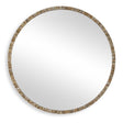 Odeon Shell Inlay Round Mirror - Bronze by Uttermost - View 1