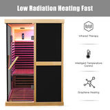Double person V-shaped far infrared sauna room - Home Elegance USA