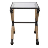 Braddock Coastal Accent Table - Black / Beige by Uttermost - View 4