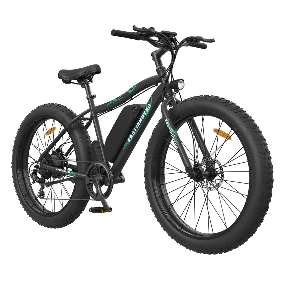 AOSTIRMOTOR 26" 500W Electric Bike Fat Tire P7 36V 12.5AH Removable Lithium Battery for Adults S07 - P | Home Elegance USA