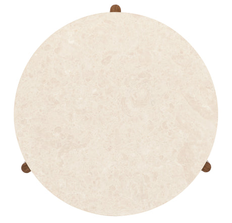 Eleana Round Coffee Table Medium Wood - Beige / Dark Brown by Hooker Furniture - View 7