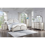 Katerina Ivory/Silver Oak 5-piece Queen Platform Bedroom Set