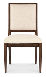 Archives Upholstered Side Chair - Beige / Dark Brown by Hooker Furniture - View 6
