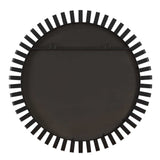 Jael Round Iron Bands Mirror - Black by Uttermost - View 6