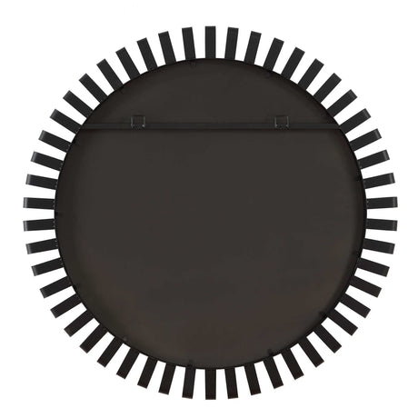 Jael Round Iron Bands Mirror - Black by Uttermost - View 6