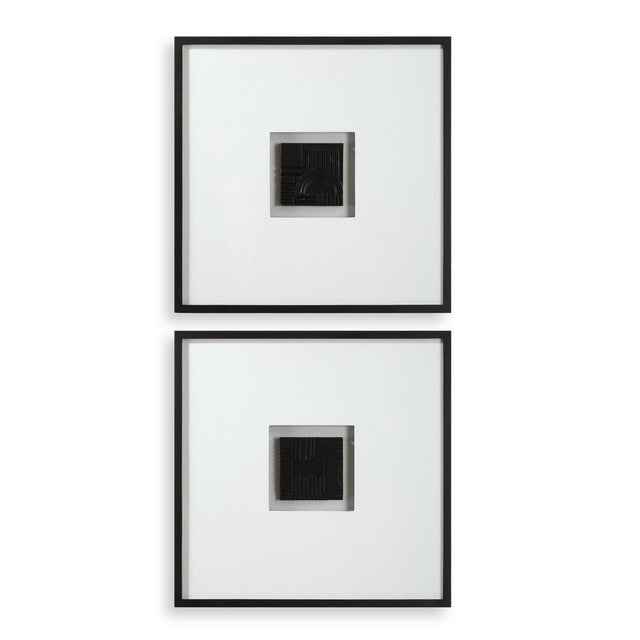 Origins Shadow Boxes (Set of 2) - Black / White by Uttermost - View 1