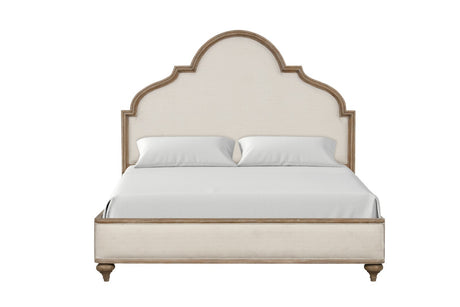 Rustic Oak 3pc Eastern King Size Bed 2x Nightstands w USB Solid wood Unique Legs Bedroom Furniture Traditional Look Upholstered Bedframe - sold by Home Elegance USA