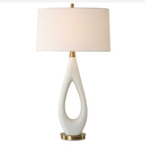 Promenade White Table Lamp by Uttermost - View 1