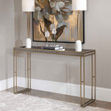 Cardew Modern Console Table Silver & Gold - Silver / Gold by Uttermost - View 6