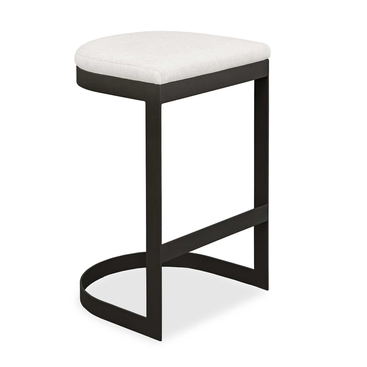 Maude Outdoor Bar Stool - White / Black by Uttermost - View 1