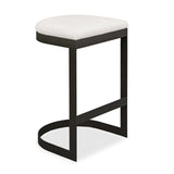 Maude Outdoor Bar Stool - White / Black by Uttermost - View 1