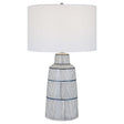 Breton Nautical Stripe Table Lamp - White by Uttermost - View 1