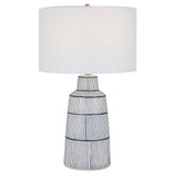 Breton Nautical Stripe Table Lamp - White by Uttermost - View 1