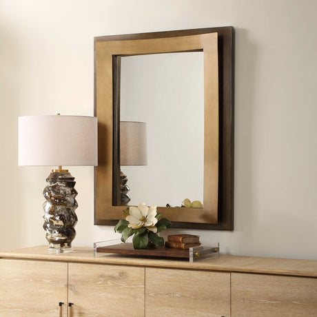 Around The Bend Mirror - Bronze by Uttermost - View 3