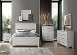 Twin 5PC Modern Style Storage Bedroom Set Made with Wood in Natural