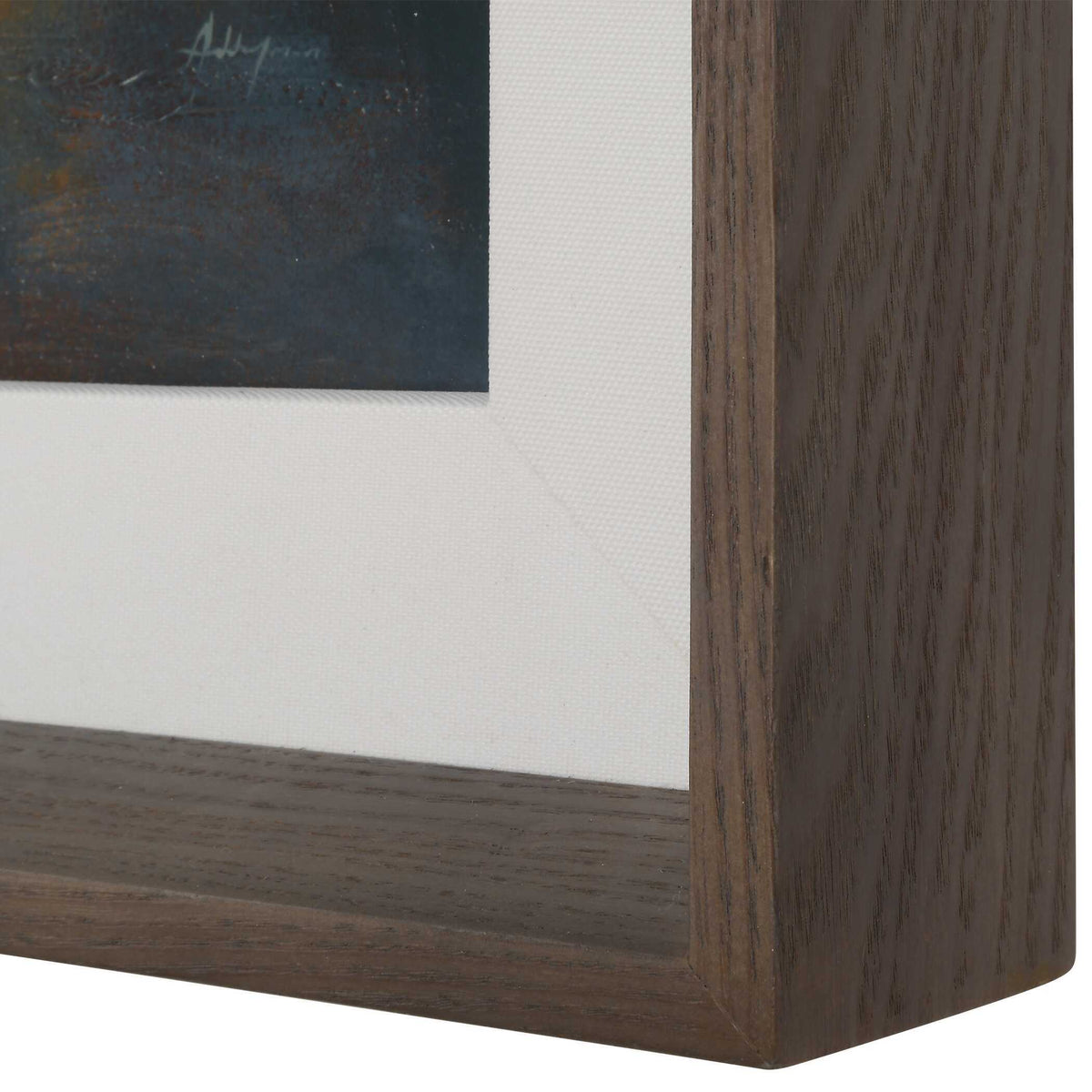 Blue Reverie Framed Abstract Lake Print - Light Brown by Uttermost - View 7