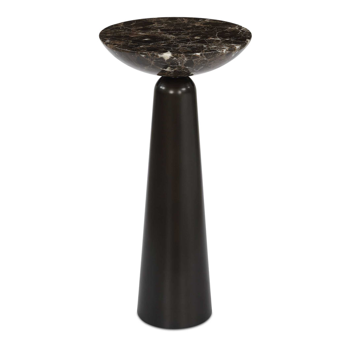 Hastings Marble Accent Table - Dark Brown by Uttermost - View 1