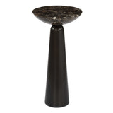 Hastings Marble Accent Table - Dark Brown by Uttermost - View 1