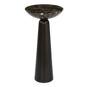Hastings Marble Accent Table - Dark Brown by Uttermost - View 1