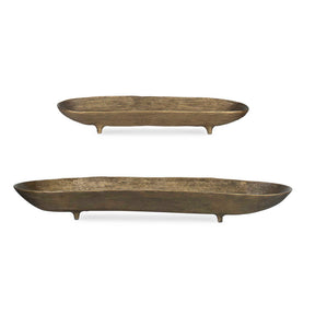 Stratum Oval Bowls (Set of 2) Brass - Bronze by Uttermost - View 1