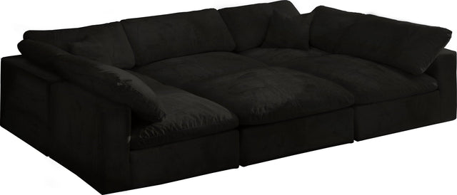 Cozy - Modular Sectional Cloud - Black - 634Black - Sec6C - Home Elegance USA - 1