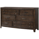 Antique Brown Dresser Cedar Lined Bottom Drawers