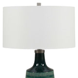 Scouts Table Lamp Deep Green - Green / White by Uttermost - View 6
