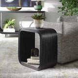 Compton Rattan Side Table - Black by Uttermost - View 3