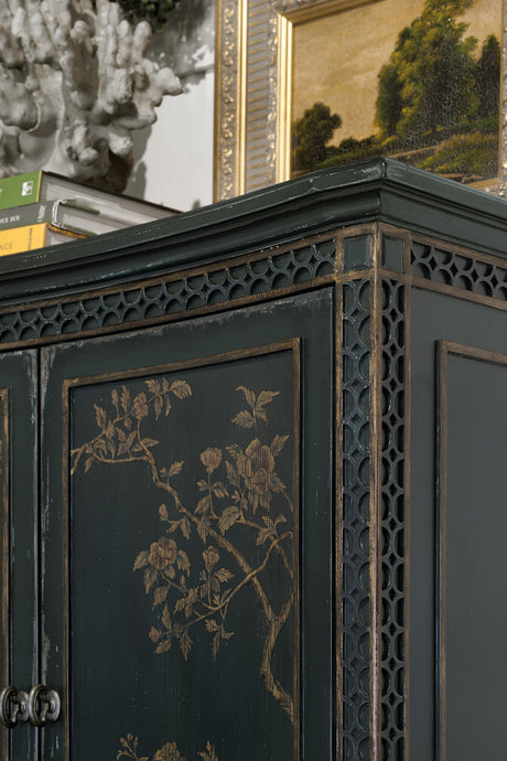 Charleston Two-Door Accent Chest - Dark Green by Hooker Furniture - View 4