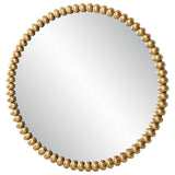 Byzantine Round Mirror - Gold by Uttermost - View 3