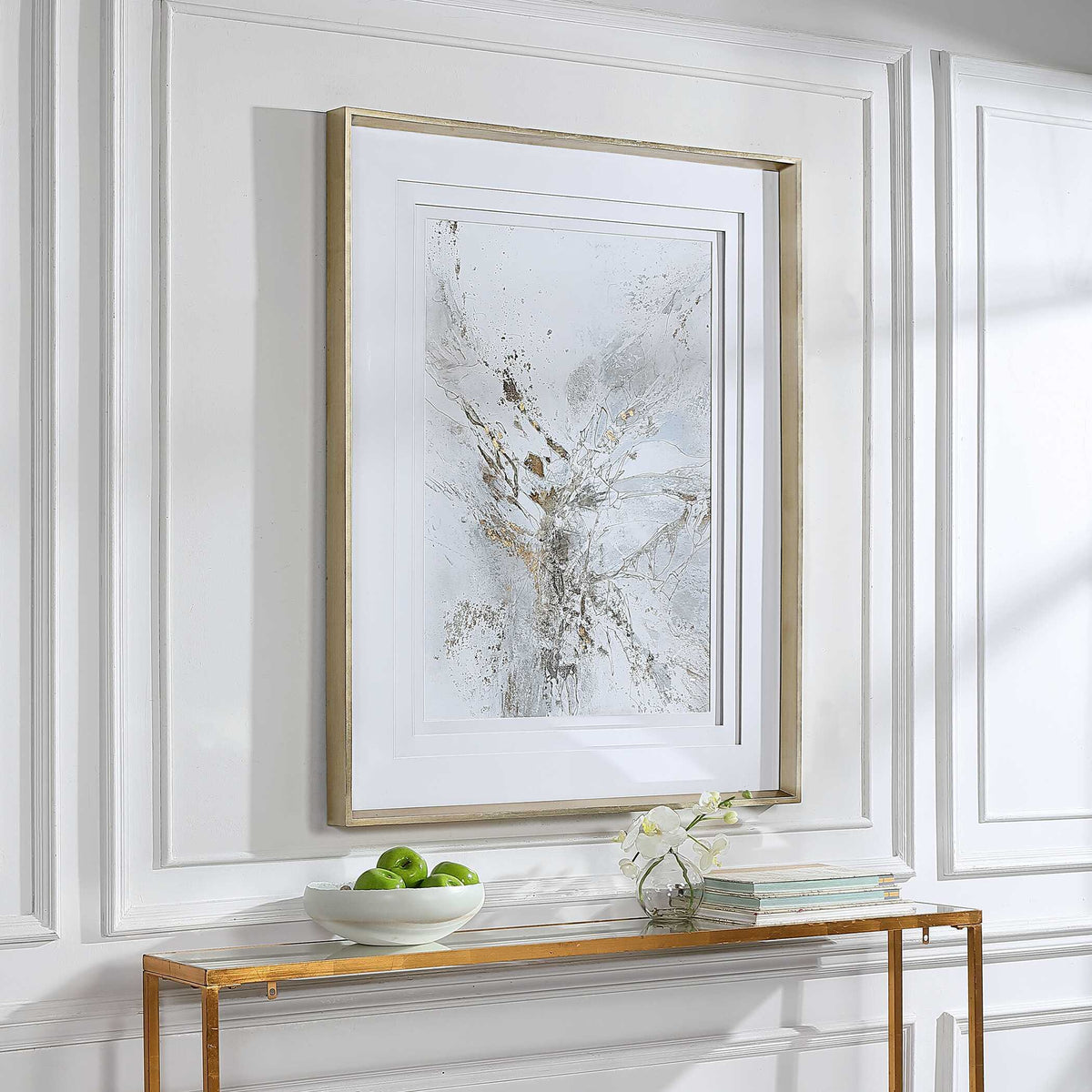 Pathos Framed Abstract Print - Gold by Uttermost - View 3
