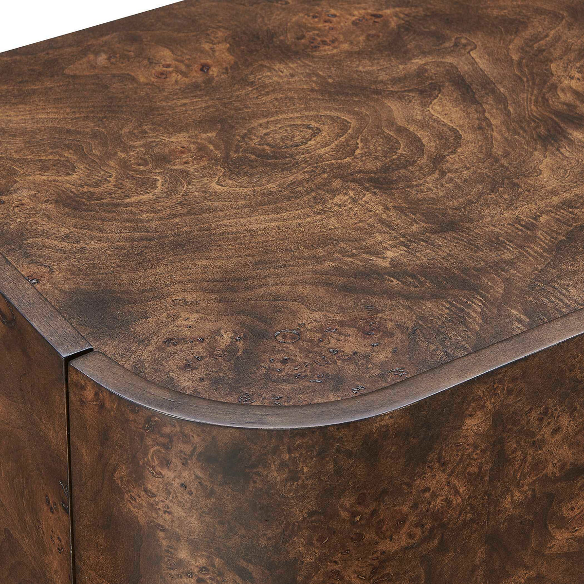 Melbourne Mappa Burl 4 Door Cabinet Woodtone - Dark Brown by Uttermost - View 5