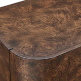 Melbourne Mappa Burl 4 Door Cabinet Woodtone - Dark Brown by Uttermost - View 5