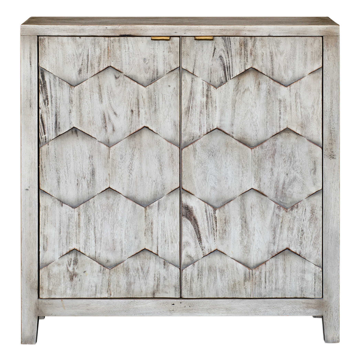 Catori Console Cabinet Smoked Ivory - Light Gray by Uttermost - View 1