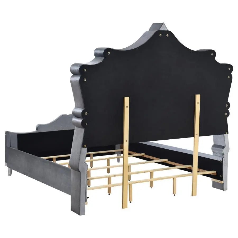 5 Piece Set Eastern King Bed - Gray - 223581KE - S5 - image - 7