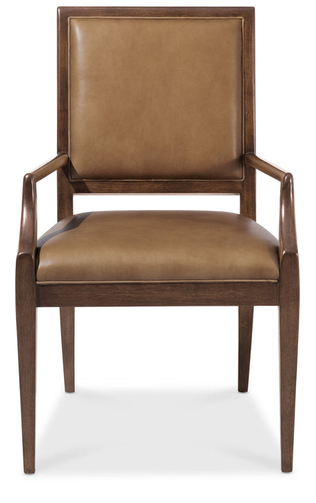 Archives Leather Arm Chair - Light Brown by Hooker Furniture - View 7