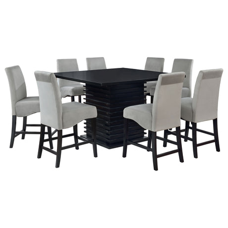 Giannis Black and Grey 9-piece Dining Set - sold by Home Elegance USA
