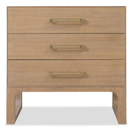 Banyon Bay Three Drawer Nightstand - Light Brown by Hooker Furniture - View 7
