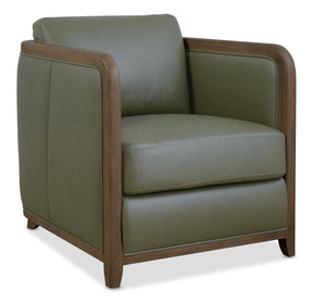 Breeze Accent Chair - Dark Green / Dark Brown by Hooker Furniture - View 1