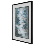 Lakeside Grande Framed Abstract Print - Silver / Blue by Uttermost - View 3