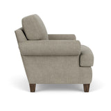 Moxy Fabric Arm Chair, T-Shaped Seat Cushion, Curved Sock Arms | Flexsteel