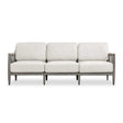 Borneo Outdoor Sofa Brown / Oyster White - White / Dark Brown by Uttermost - View 1